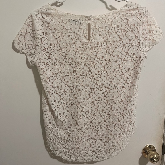 Talula Lace Top (White and Pink) - Picture 2 of 2